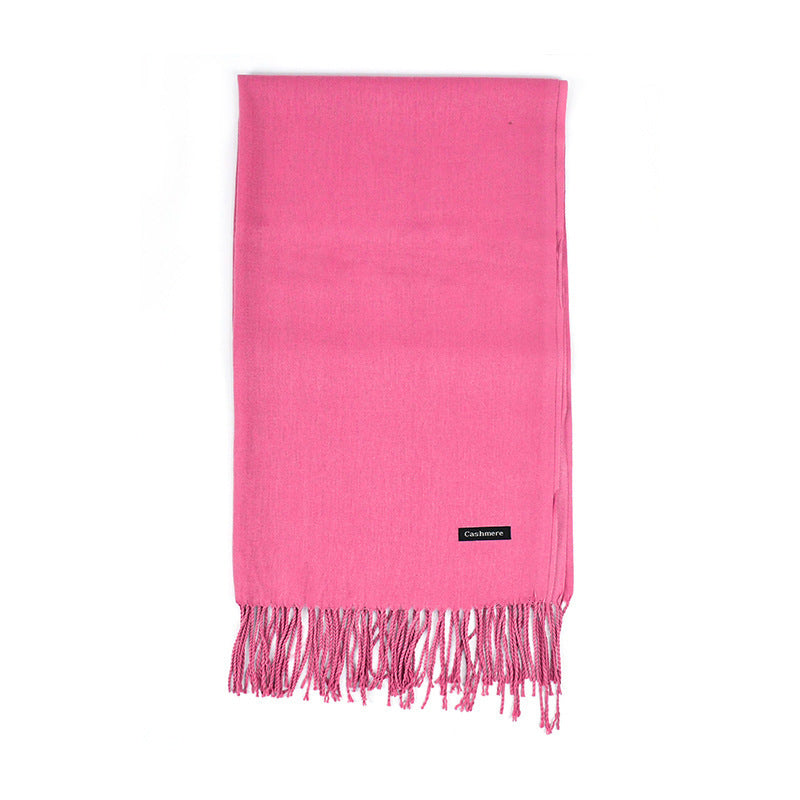 Annual Meeting Warm Cashmere Tassel Scarf Limorista