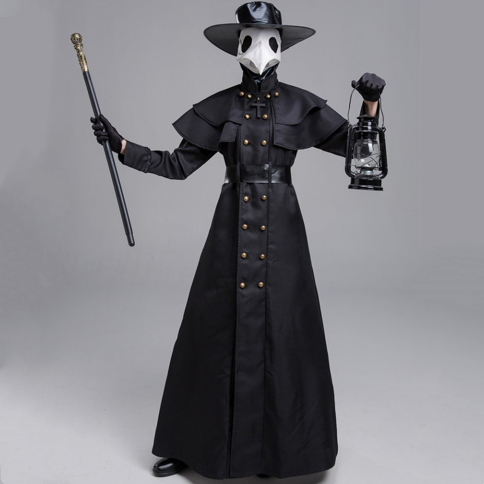 Halloween Dark Dungeon Hero Costume Crow Mouth Plague Doctor Costume Limorista