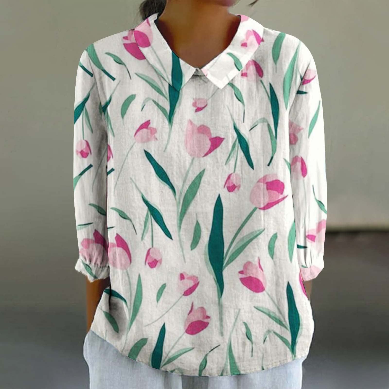 Creative Retro Chinese Style Floral Print Shirt Limorista