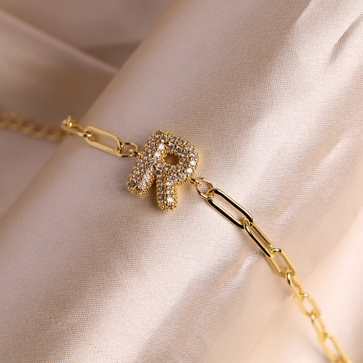 18K Bubble Balloon 26 English Zircon Clip Bracelet Limorista