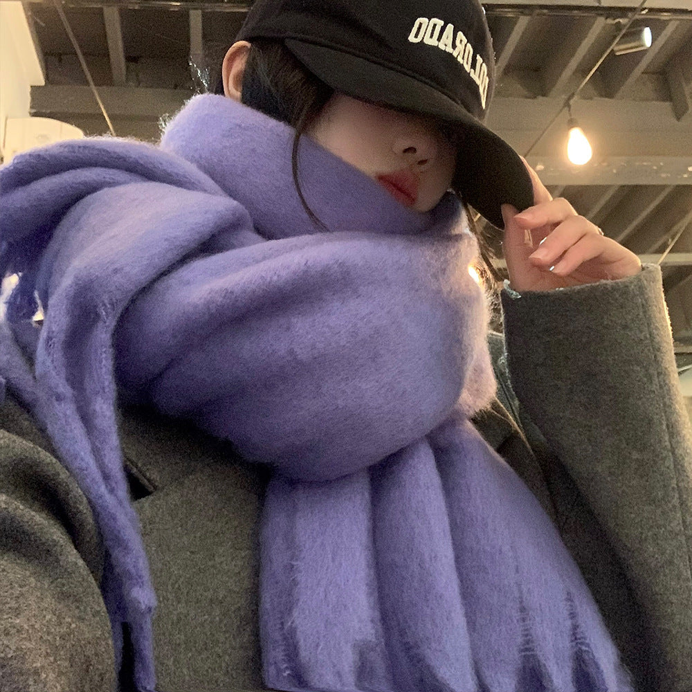 Autumn And Winter All-match Scarf High-grade Thickened Warm Scarf Limorista