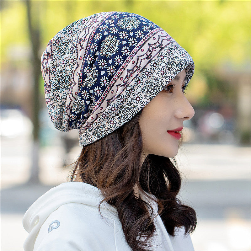 Head Ethnic Wind Series Korean Cashew Flower Bun Head Hat Limorista