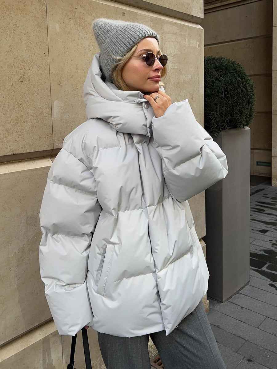 Limorista - Cotton Padded Jacket Female Loose Cotton Coat Baggy Coat