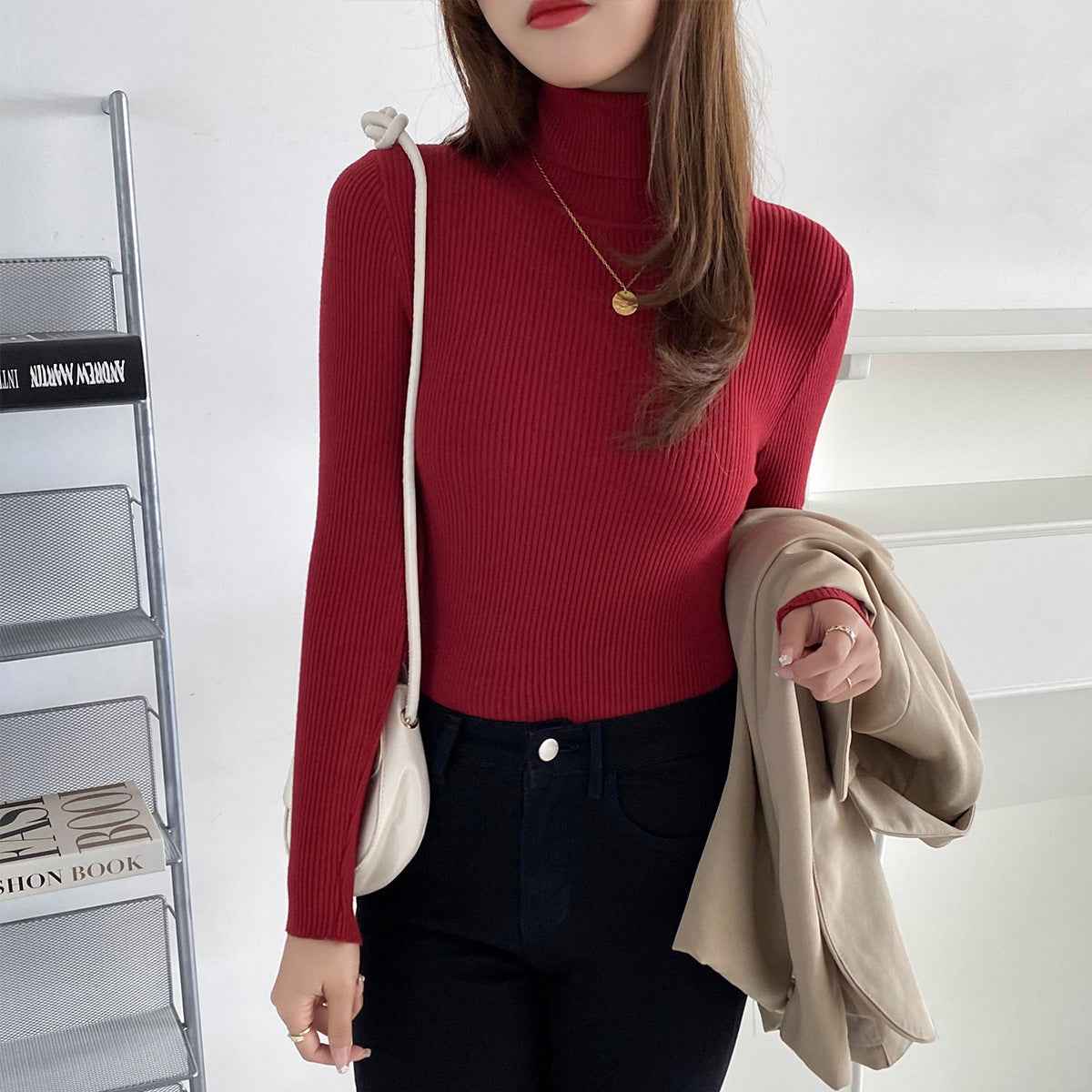 Limorista - Basic All-matching Thickened Sweater Turtleneck