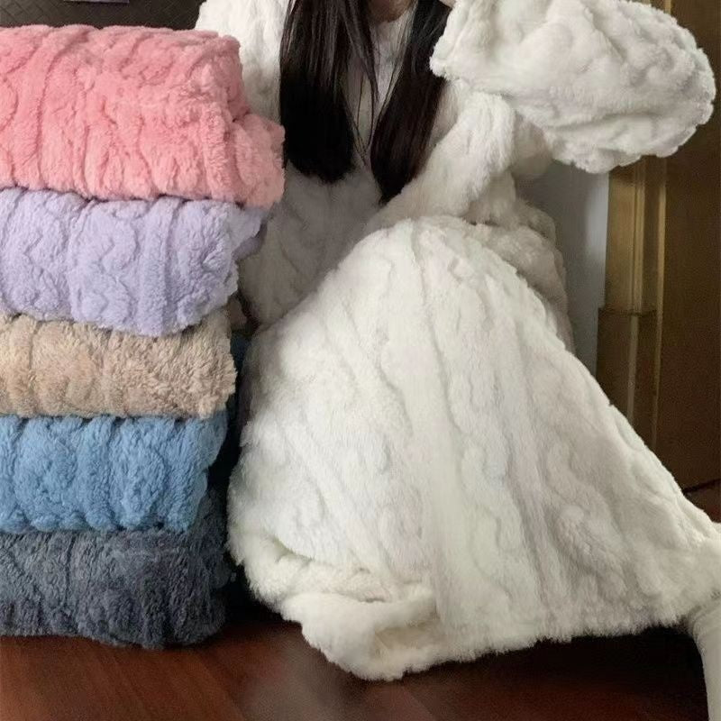 Winter Coral Fleece Sleepwear Women&