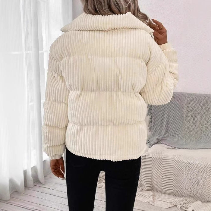 Fashionable Warm Corduroy Jacket Casual Loose Limorista