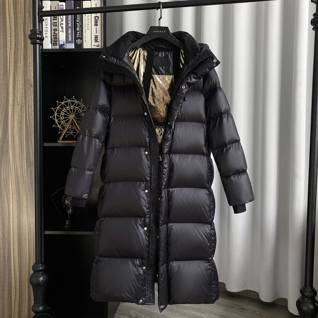 White Duck Down Mid-length Down Jacket Women Limorista