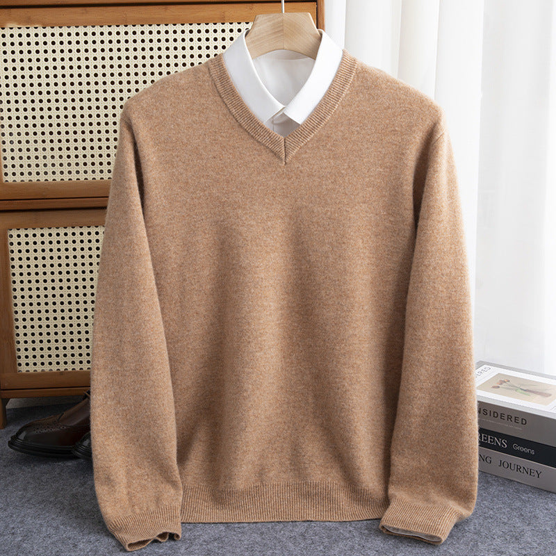 Half-collar Wool Sweater Male Limorista