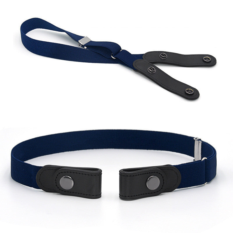 Jeans Belt Seamless Elastic Without Buckle All-match Lazy Belt Limorista