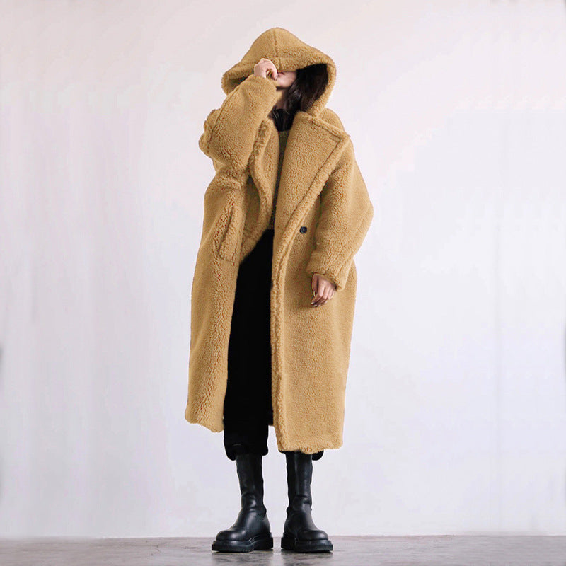 Autumn And Winter Casual Faux Fur Coat Women&