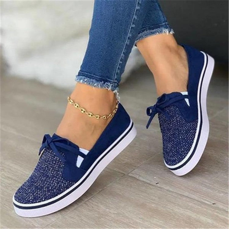 Fall New Flat Shoes Female Low Top Shallow Mouth Limorista
