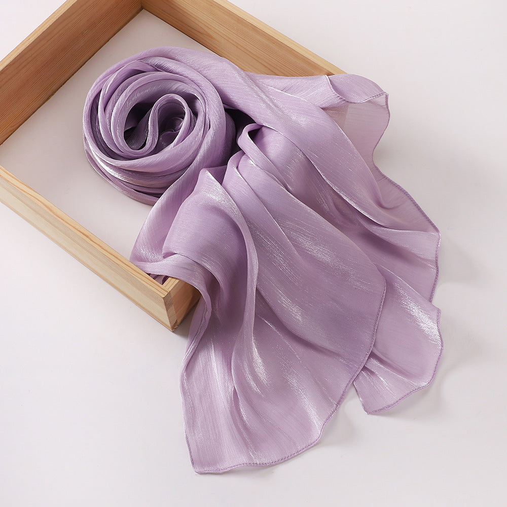 Breathable Cool Island Satin Smooth Silk Toe Scarf Limorista