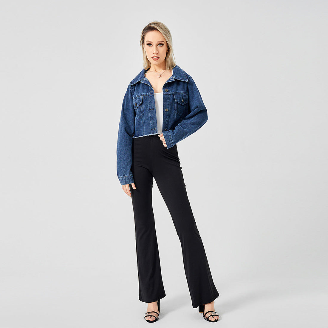 The Raw Edge Design Is Retro And Loose With A Soft Denim Jacket Limorista