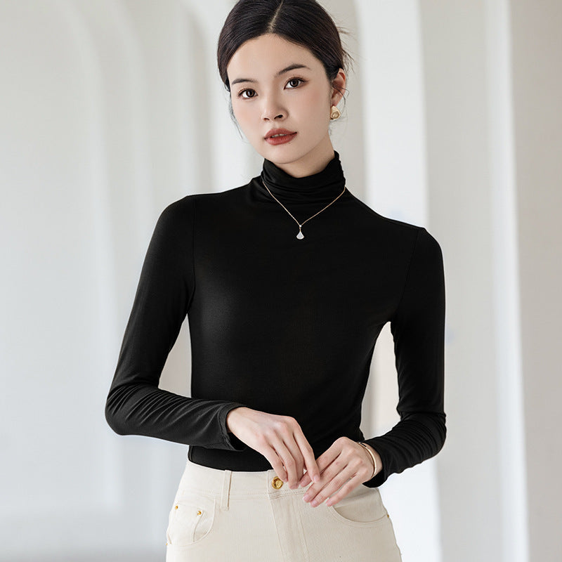 Turtleneck Bottoming Shirt Women&