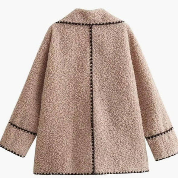 Plush Faux Fur Wool Jacket Limorista