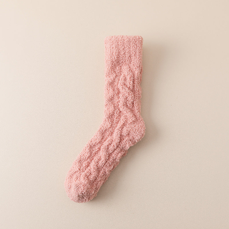 Coral Fleece Socks Women&