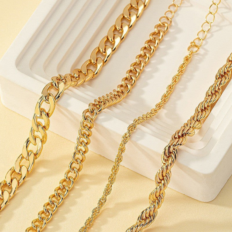 Vintage Hemp Flowers Chain Twin Bracelet Limorista