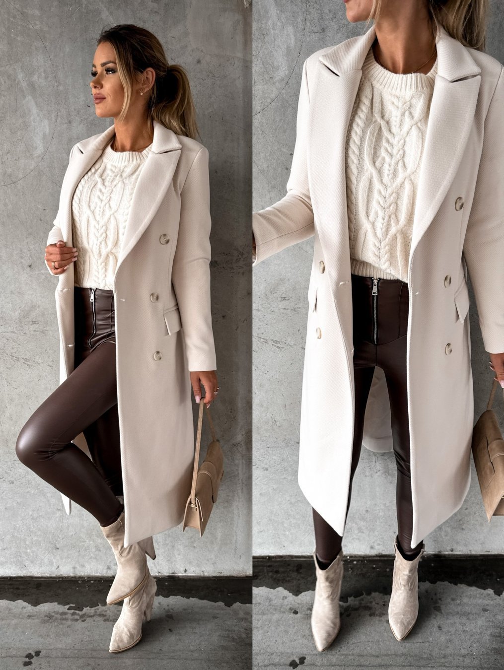 Fashion Casual Woolen Coat Women Limorista