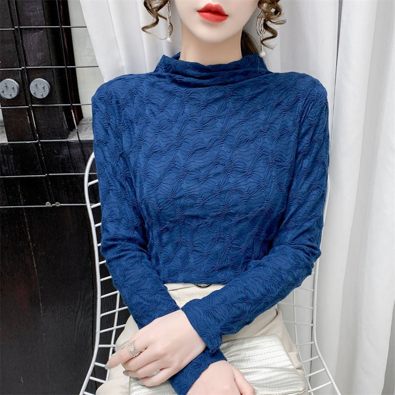 Thickened Half-high Collar Bottoming Shirt For Women Limorista