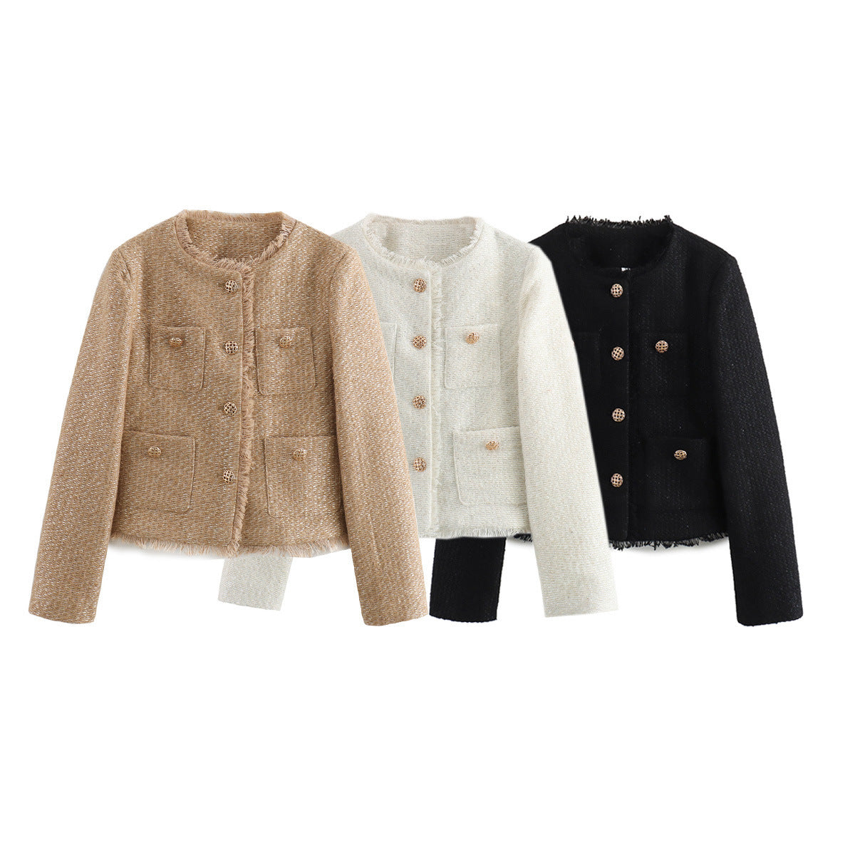 Wholesale Supply Woolen Long Sleeve Short Coat Limorista