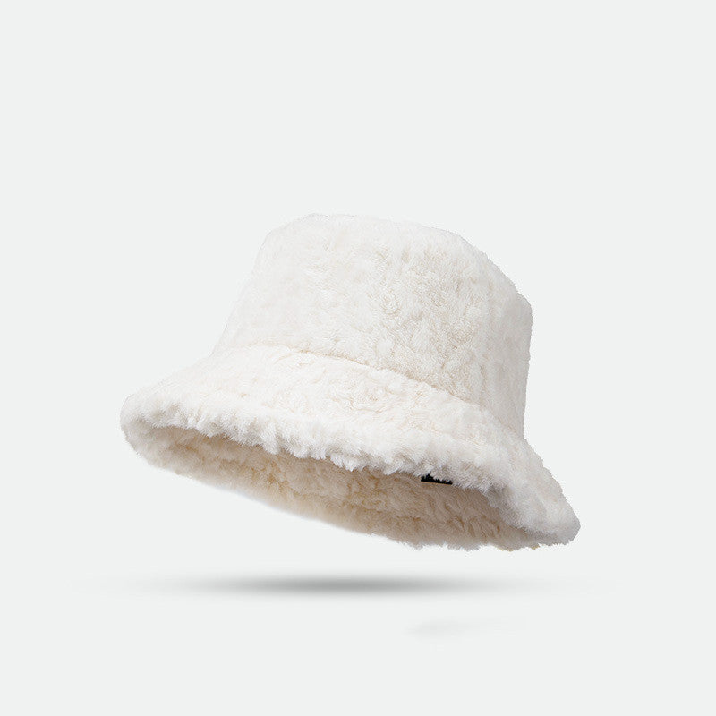 Lambswool Fisherman Hat Winter Warm Fashionable Solid Color Hats For Women Limorista