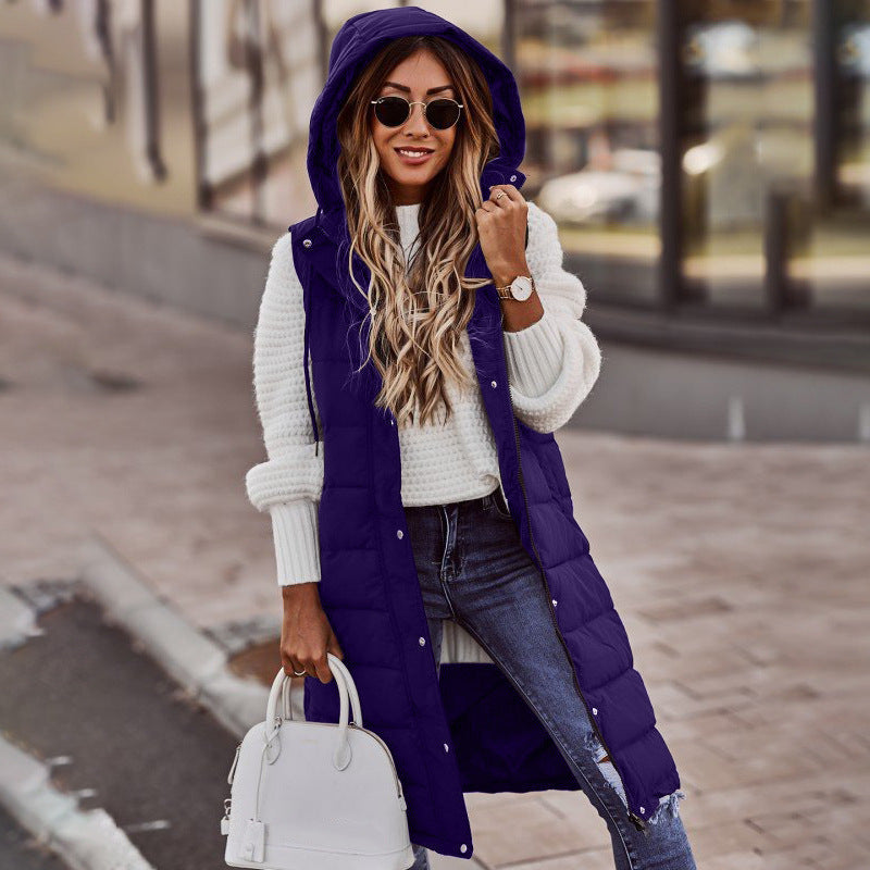 New Fashion Casual Solid Color Hooded Single-breasted Slim Fit Limorista