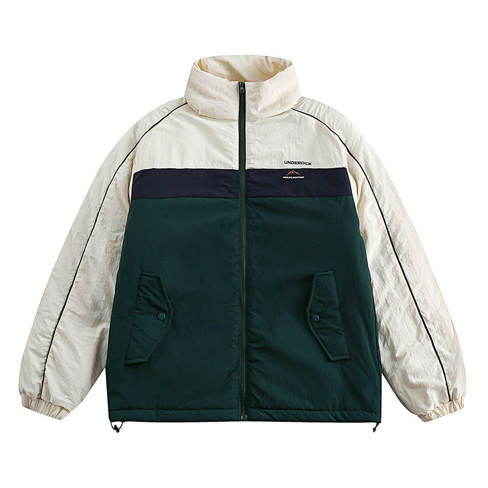 Casual Loose Solid Color Coat Japanese Trendy Cotton-padded Coat Limorista