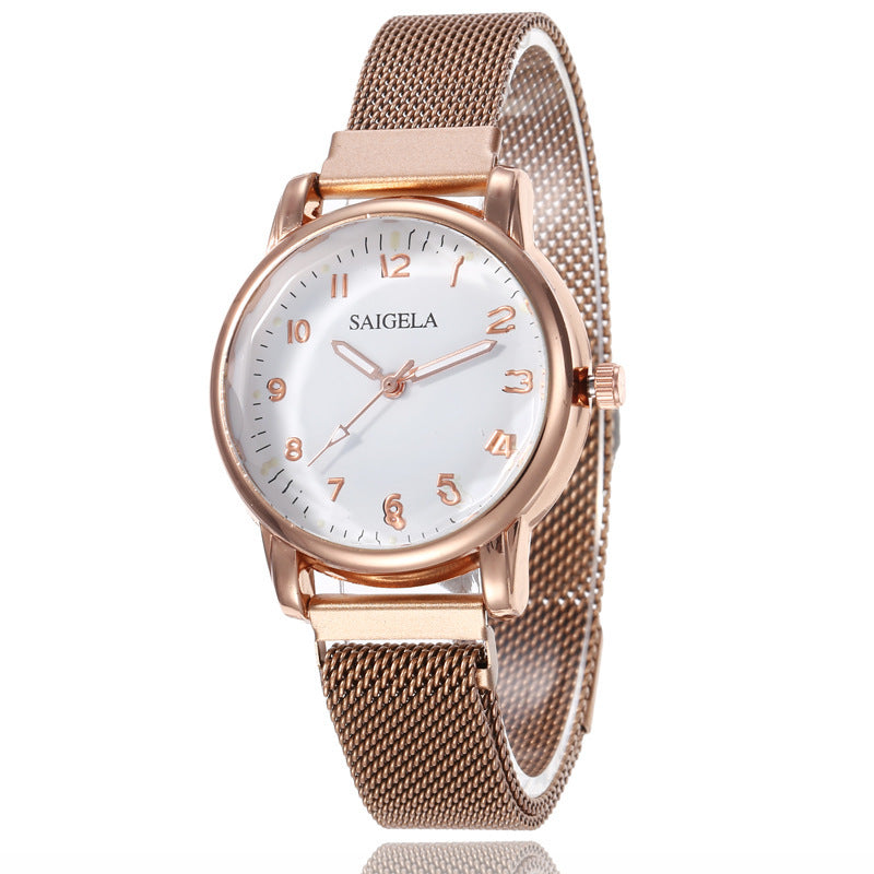 Milan Mesh Strap Magnetic Buckle Digital Women&