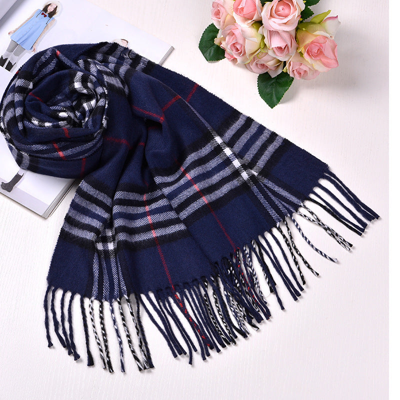 Autumn And Winter British Style Plaid Scarf Winter Limorista