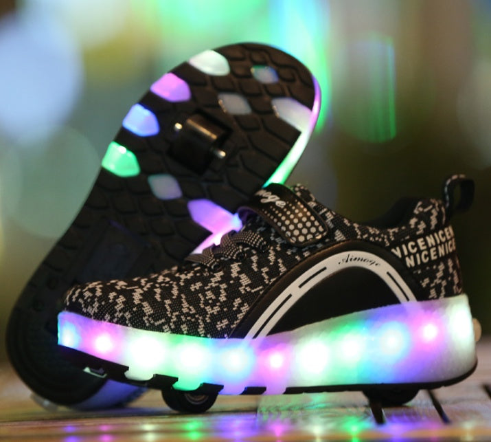 Ultra-light Luminous And Rechargeable Roller Skates Limorista