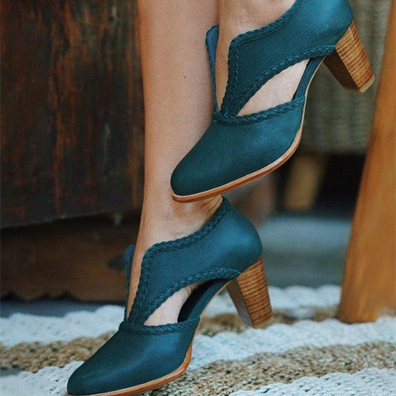 Pointed High Heel Shoes Side Zipper Leather Boots Limorista