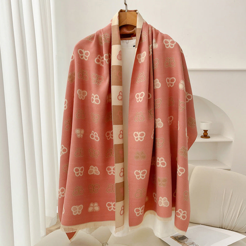Retro High Sense Artificial Cashmere Scarf Limorista