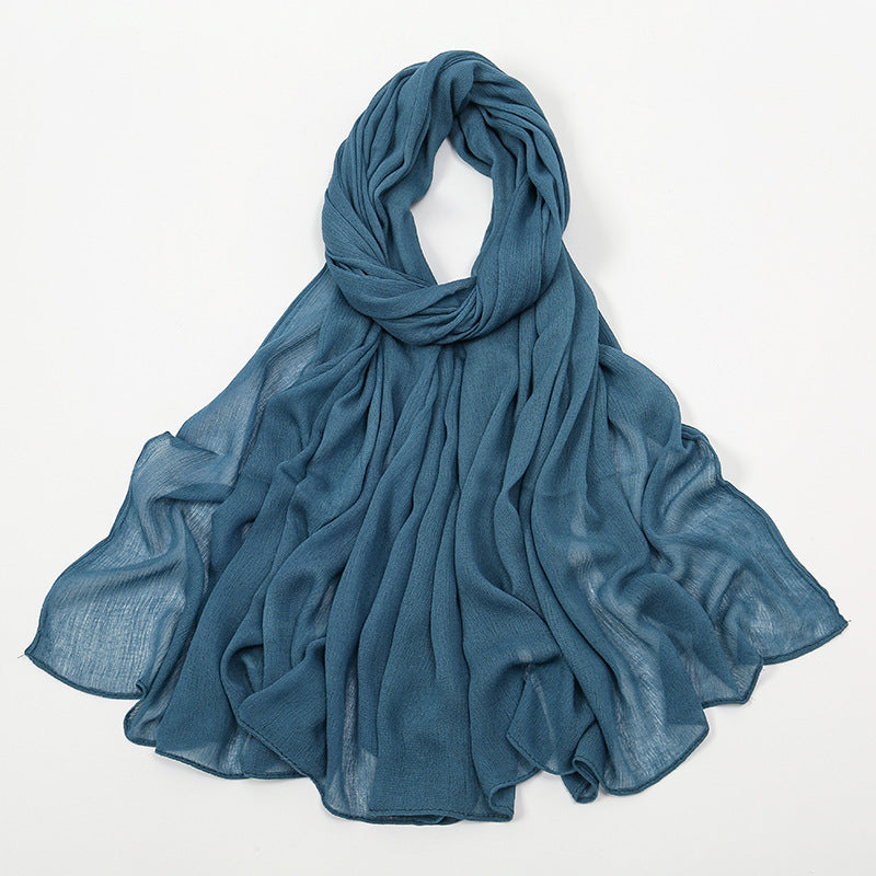 Curling Rayon Wrinkle Scarf Women&