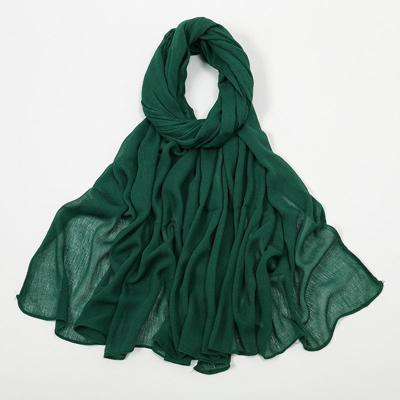 Curling Rayon Wrinkle Scarf Women&