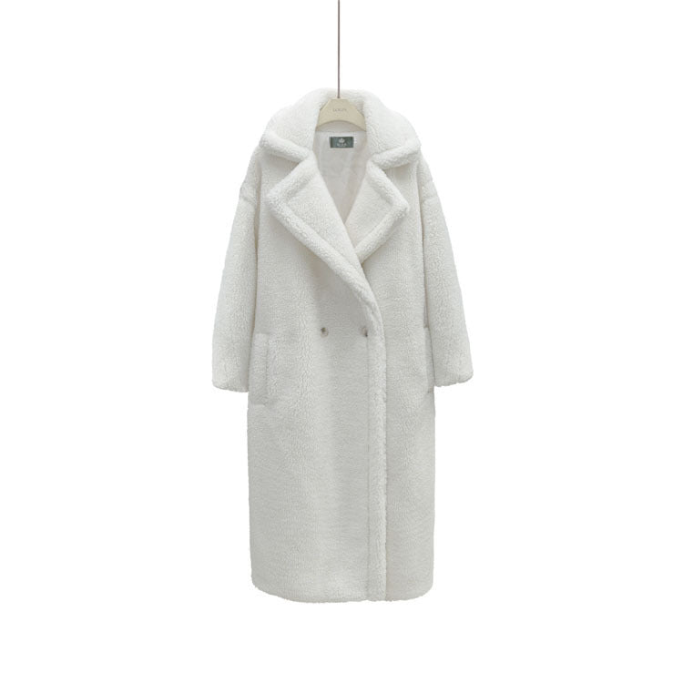 Plush Coat Ladies Long Lamb Coat Winter Limorista