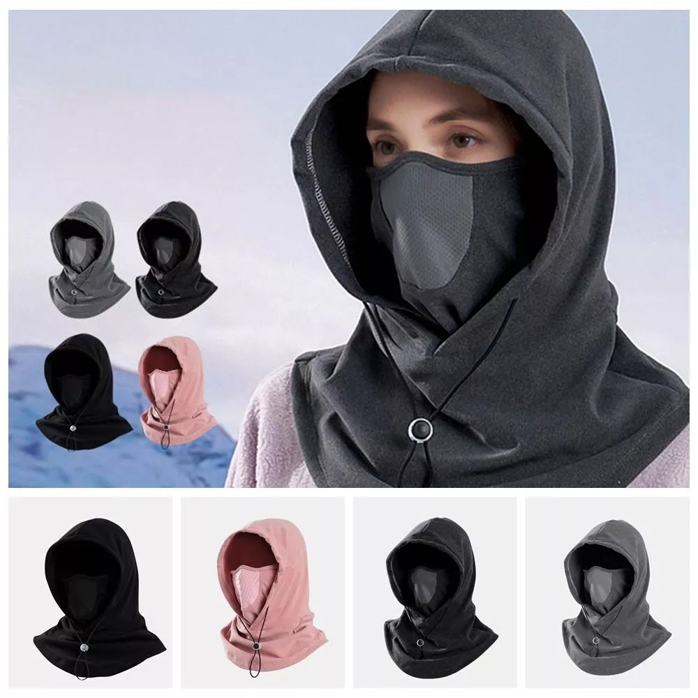 Winter Thermal Fleece Scarf Ski Face Mask Neck Warmer Hood Hat Windproof Cold Warm Riding Cap Sports Outdoor Limorista
