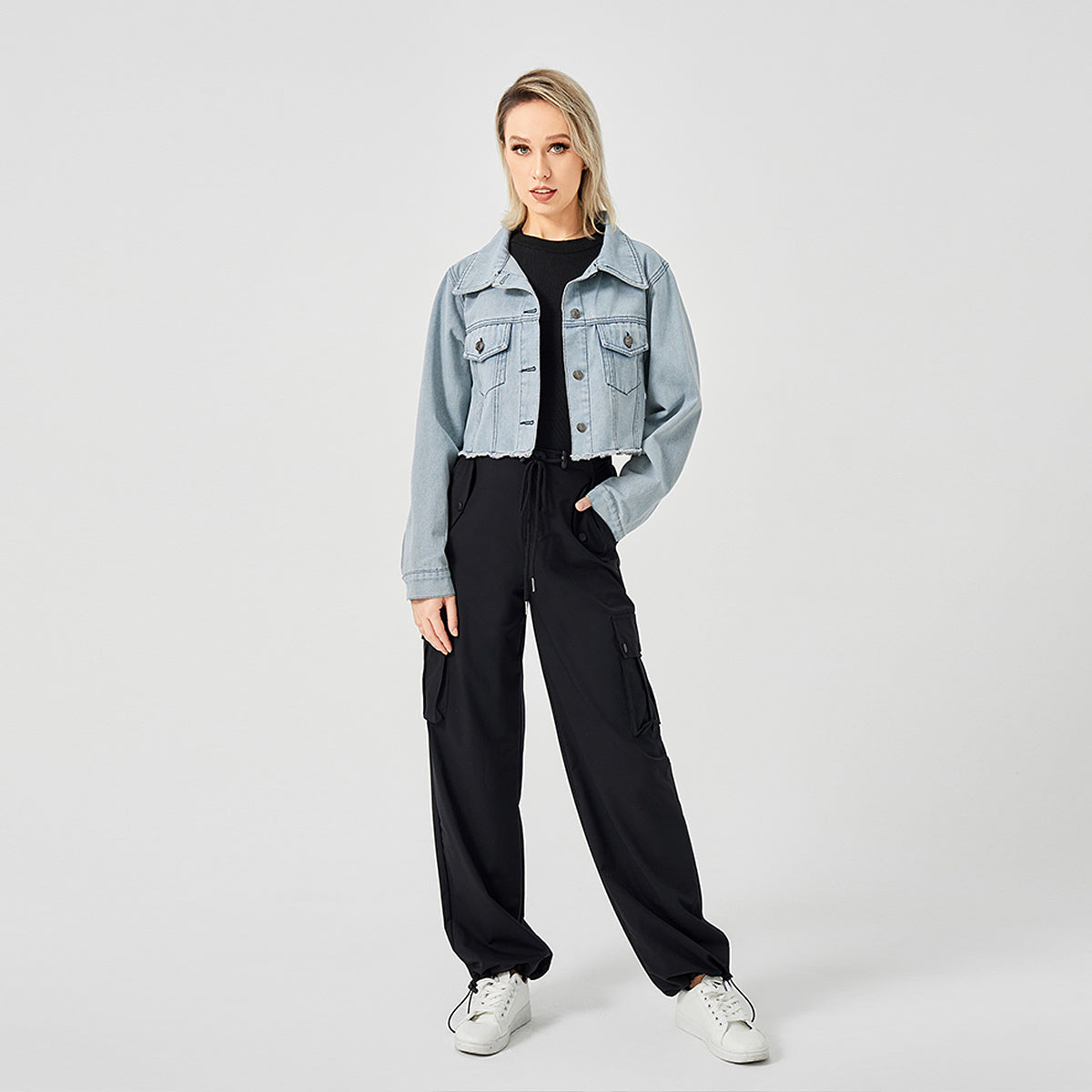 The Raw Edge Design Is Retro And Loose With A Soft Denim Jacket Limorista