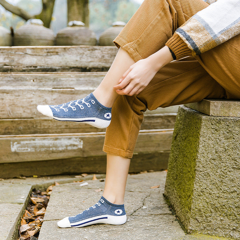 Combed Cotton Deodorant Breathable Boat Socks Limorista