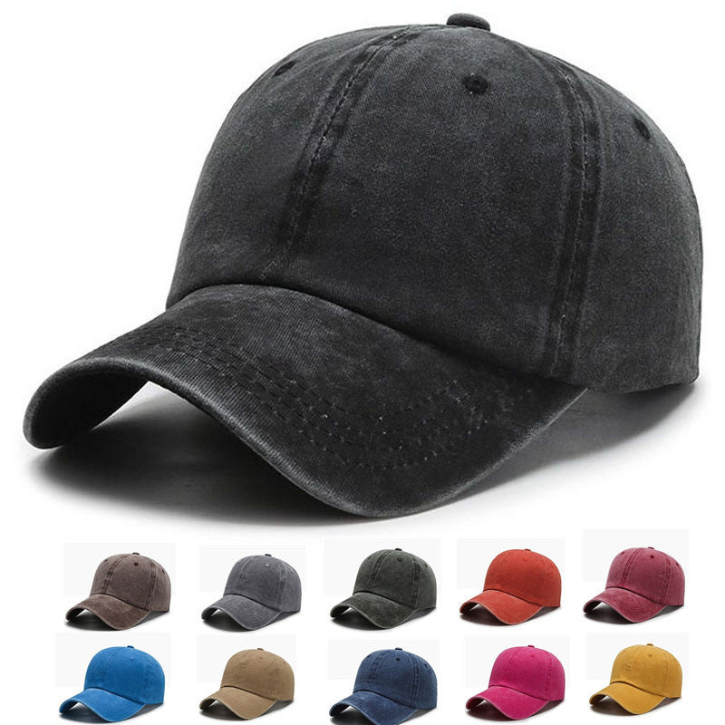 Washed Solid Color Light Board Baseball Cap For Women Limorista