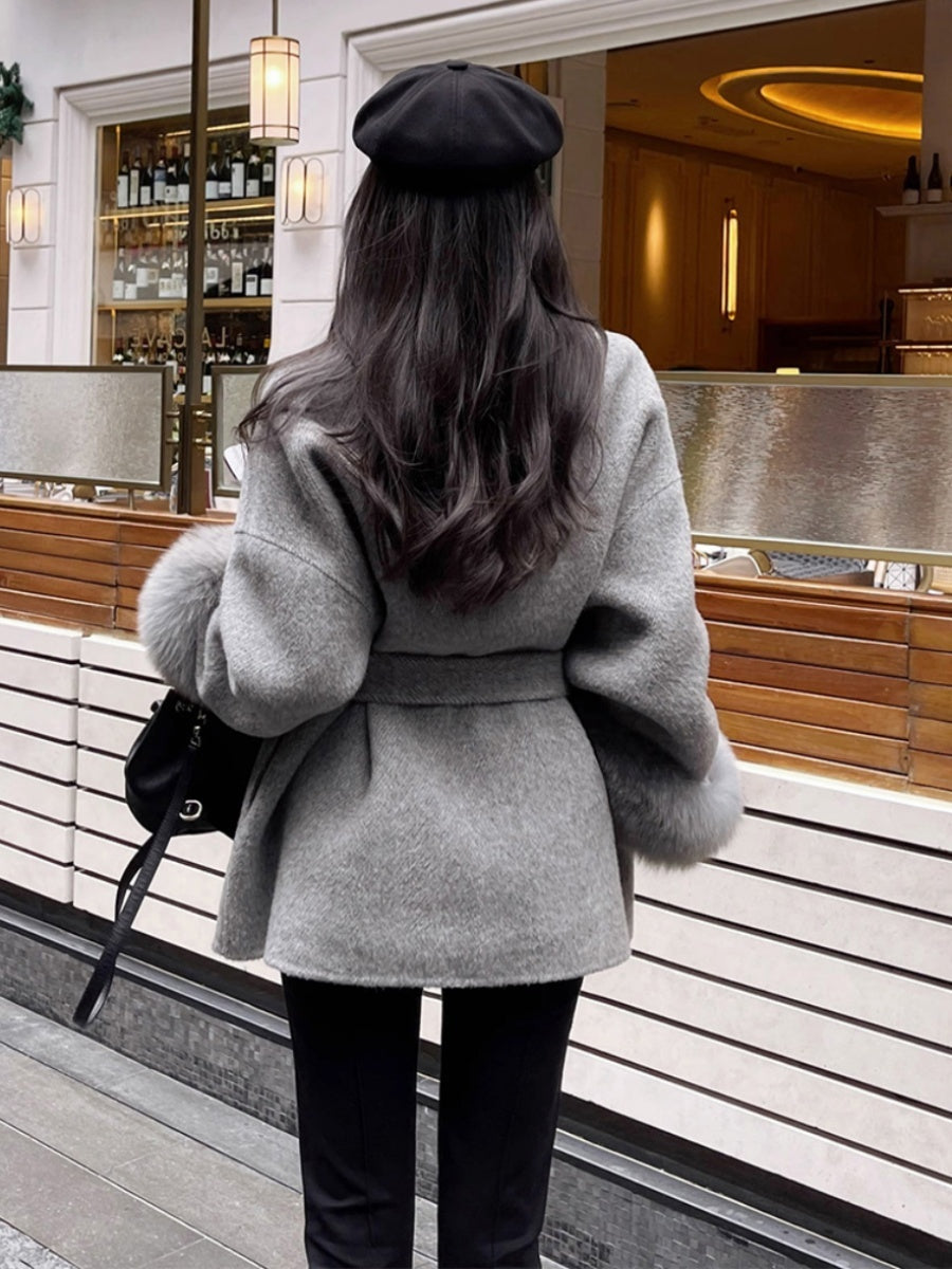 Fox Fur Double-sided Cashmere Coat Limorista