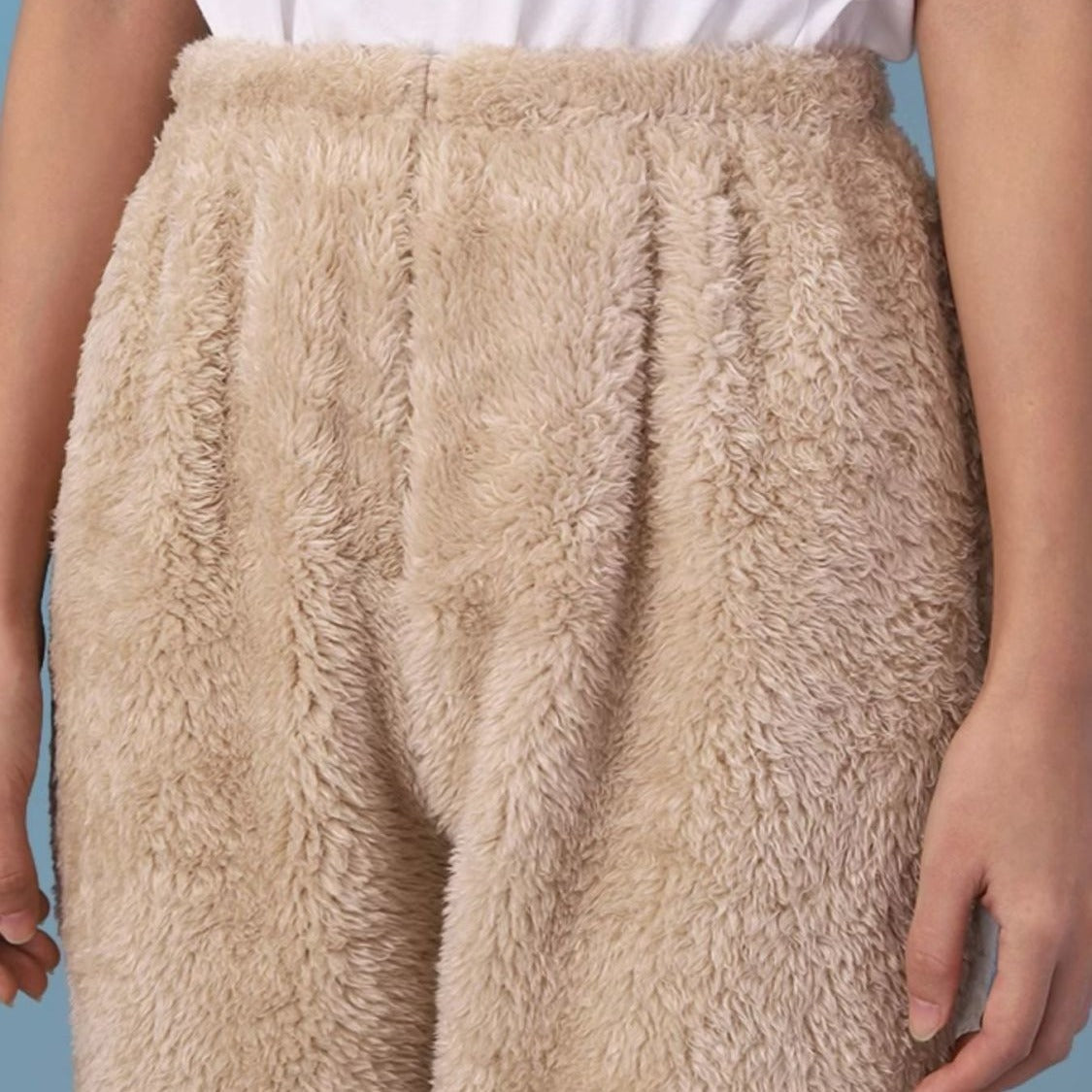 Women Coral Fleece Socks Leggings Winter Warm Sleepwear Ankles Knees Guard Women Home Pants Thick Pajamas Pant Limorista