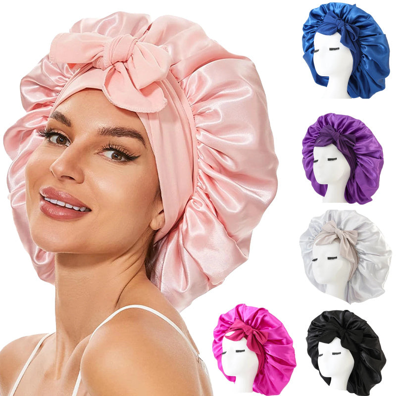 New Silk Bonnet For Sleeping Women Satin Bonnet Hair Bonnet Night Sleep Cap Scarf Wrap For Curly Hair With Tie Band For Curly Hair Limorista