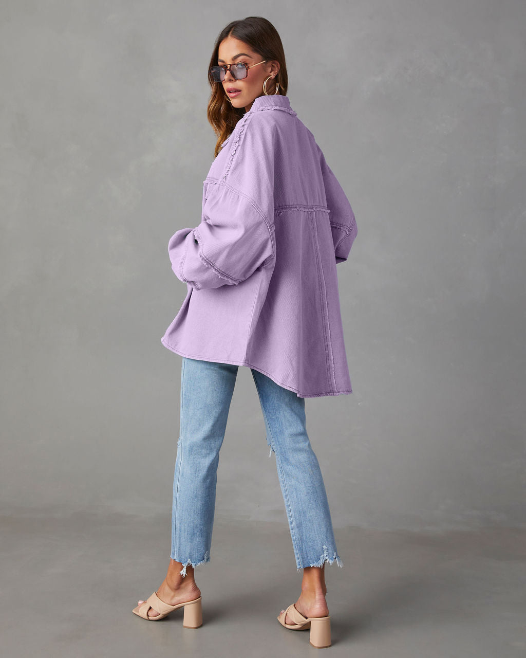 Casual Long Sleeve Denim Coat Limorista