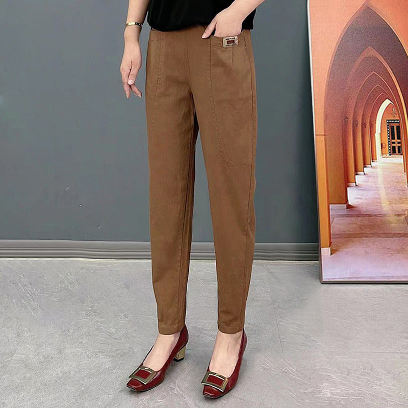 Leisure Commute All-matching Fashionable Pants Cover Belly Comfortable Limorista