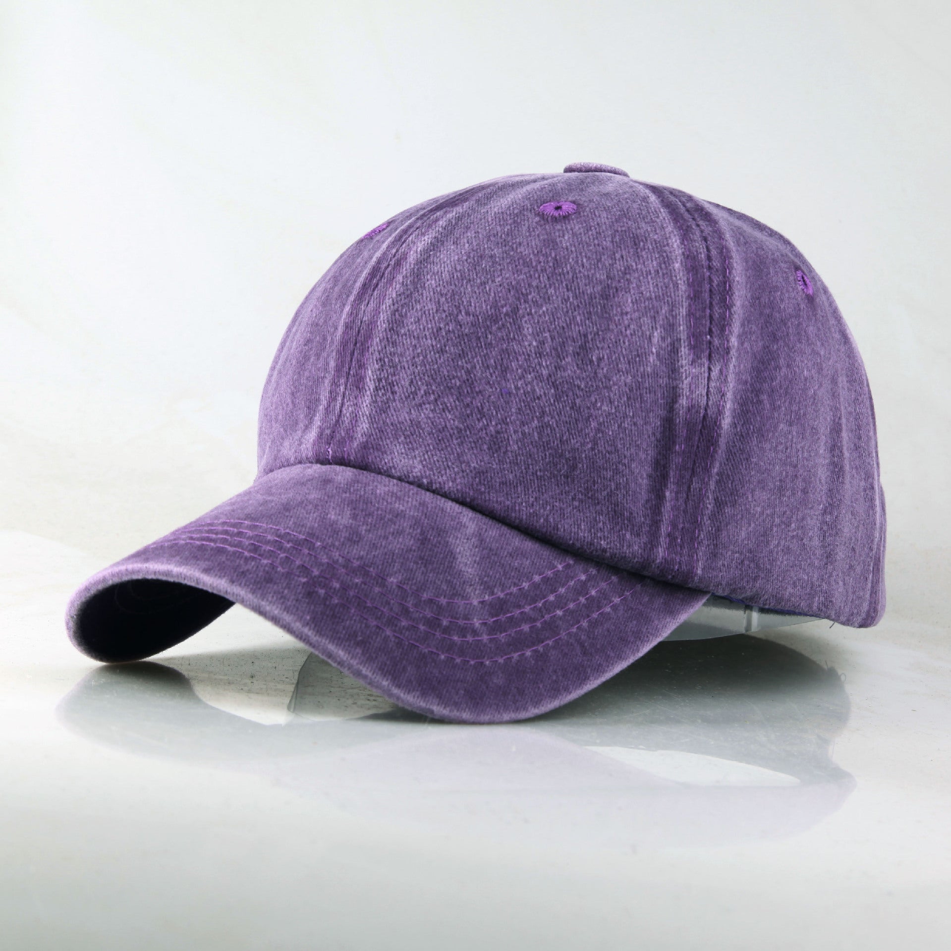 Washed Solid Color Light Board Baseball Cap For Women Limorista