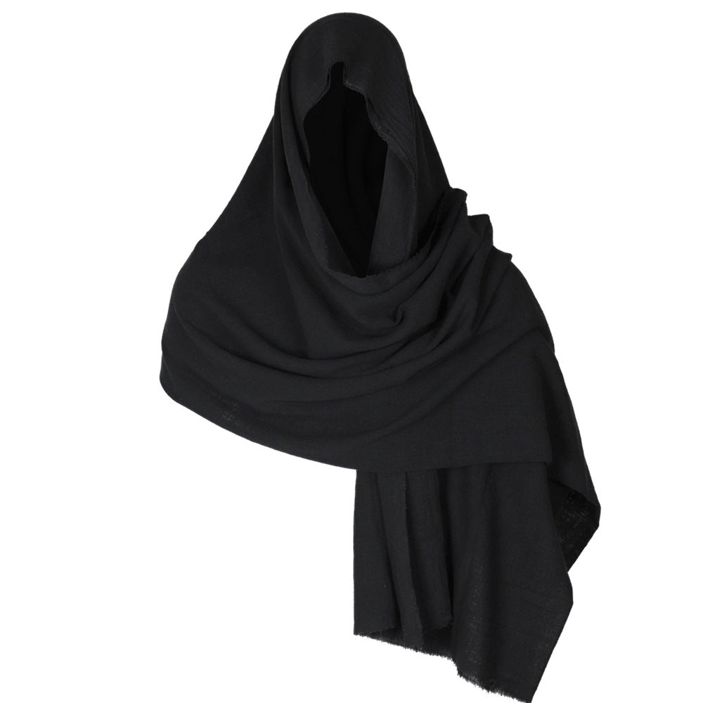 Halloween Medieval Cotton Scarf Cape Wanderer Cloak Limorista