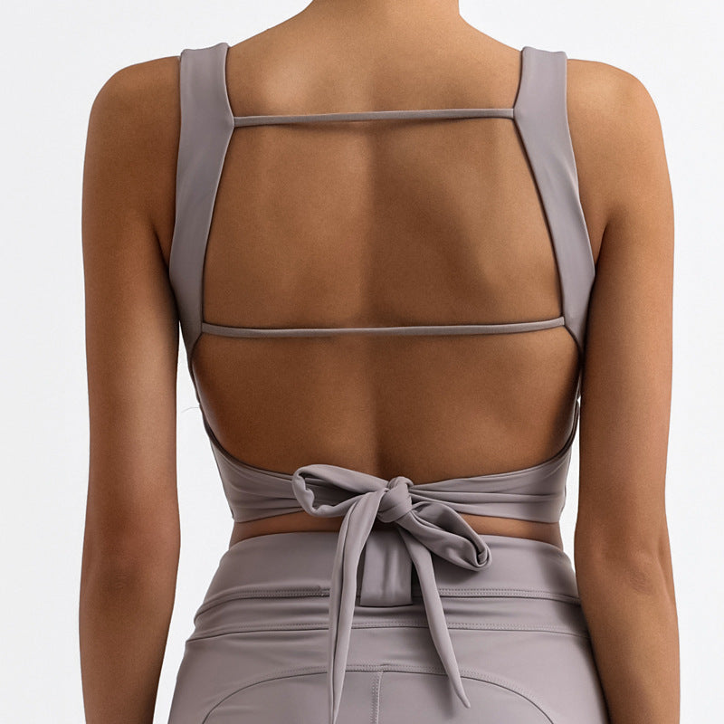 Quick-drying With Chest Pad Nude Feel Yoga Straps Top Limorista