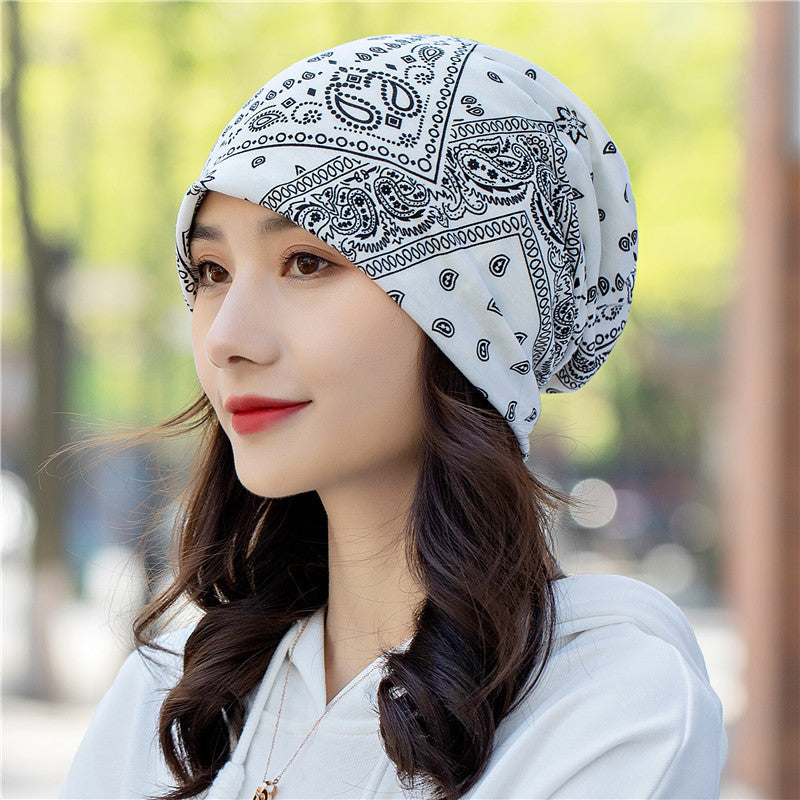 Head Ethnic Wind Series Korean Cashew Flower Bun Head Hat Limorista