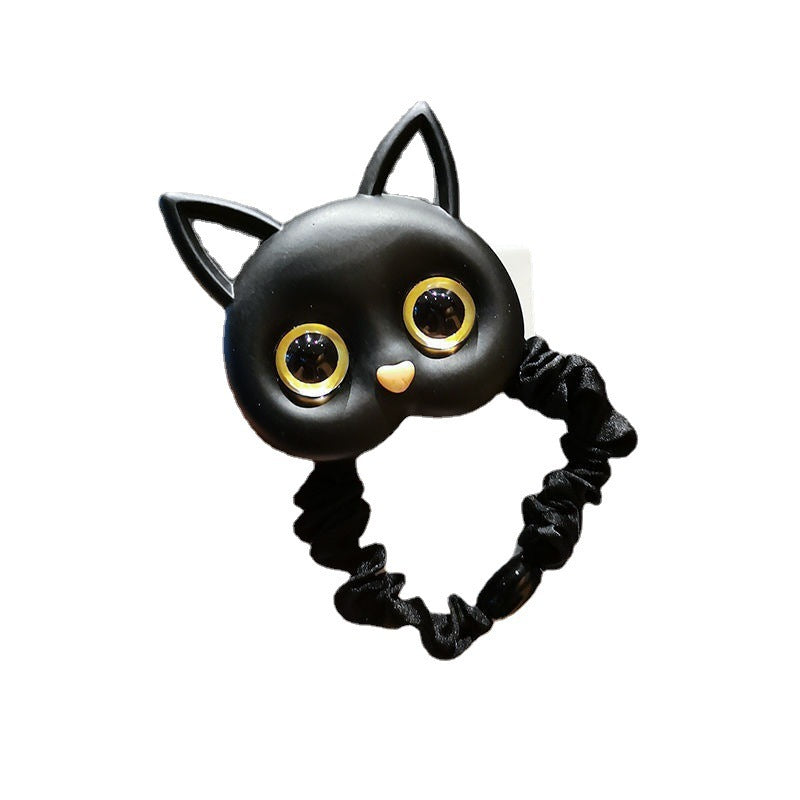 Korean Version Of Cute Cat Fashion Small Intestine Cloth Ring Limorista