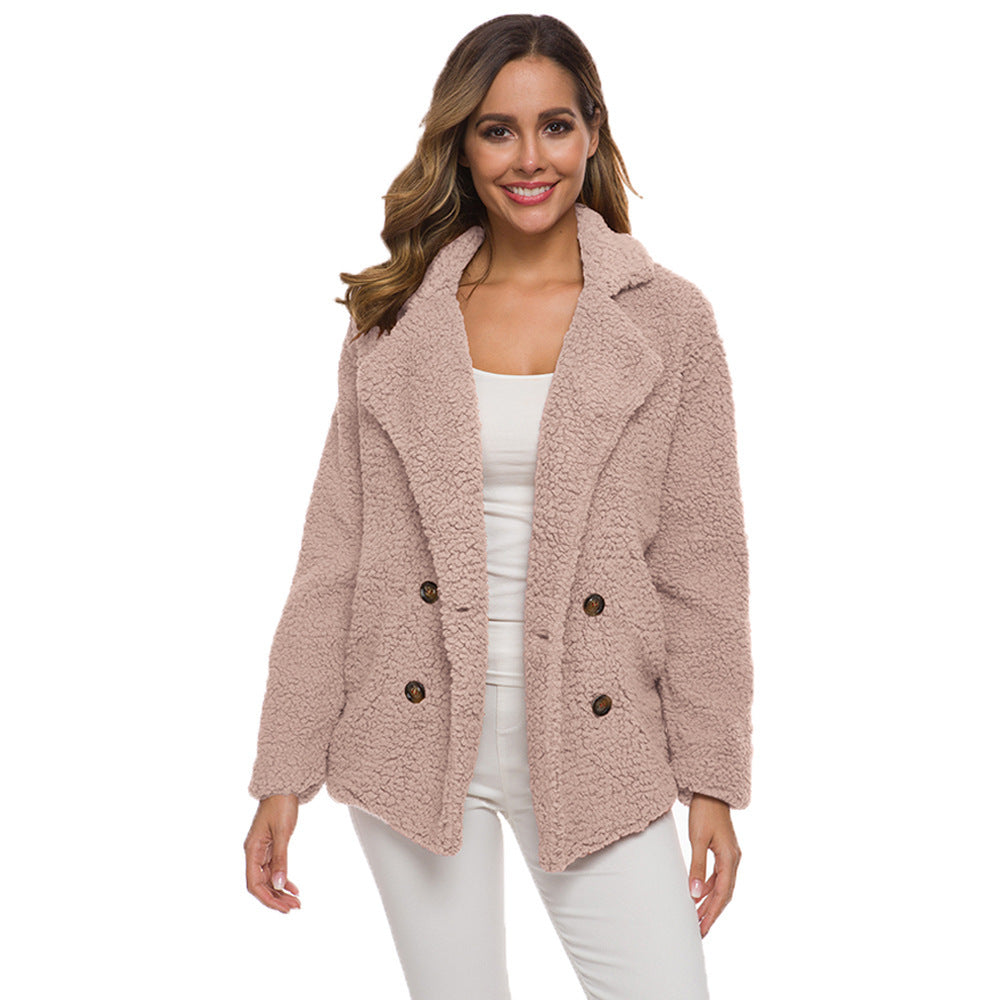 European And American Lamb Fleece Thickened Women&